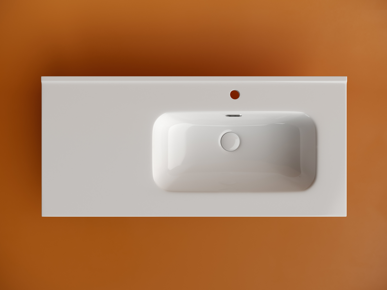 Фото Раковина Ceramicanova Element CN7003R мебельная 101 × 46,5 × 18 см, белый глянцевый
