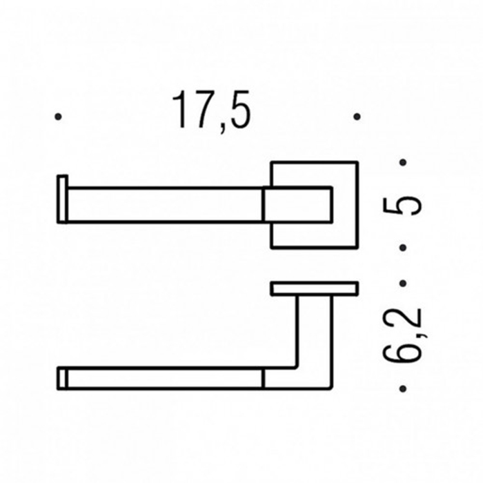 Фото Держатель туалетной бумаги Colombo Basic B3708S.NM черный матовый