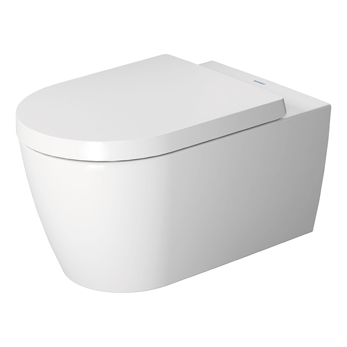 Фото Унитаз подвесной Duravit Me by Starck 2529092000, безободковый, без сиденья, белый глянцевый