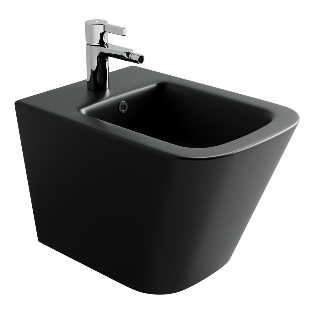Фото Биде Ceramicanova Union CN4010MB подвесное, черный матовый