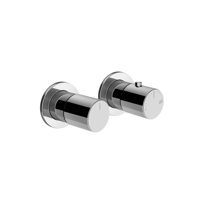 Фото Смеситель Gessi Habito 70036#031 для душа термостат с переключателем на 3 потока, хром