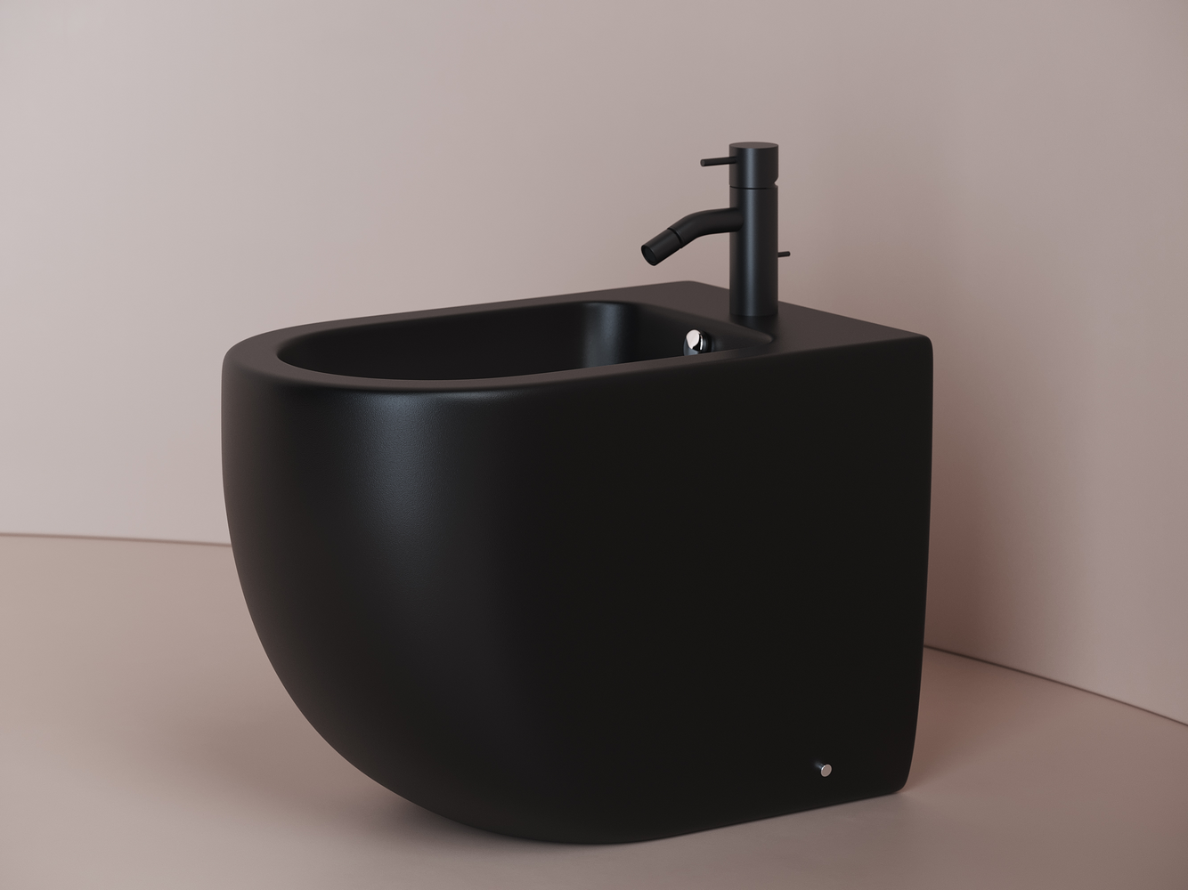 Фото Биде Ceramicanova Metropol CN4005MB напольное, черный матовый