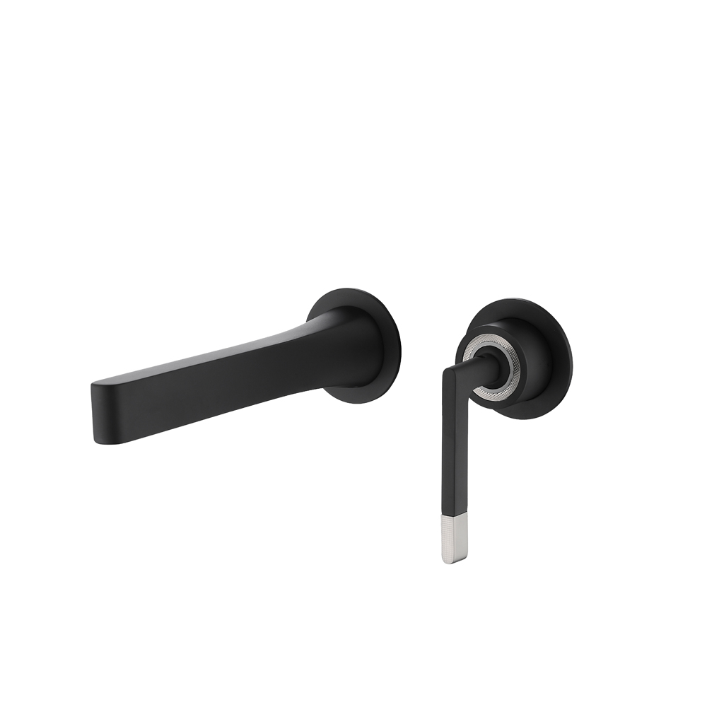 Фото Смеситель для раковины Boheme Duo 165-B черный матовый