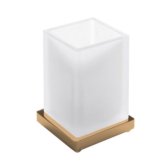 Фото Стакан Colombo Look B1641.VL-VAN настольный, Vintage, бронза янтарь глянец