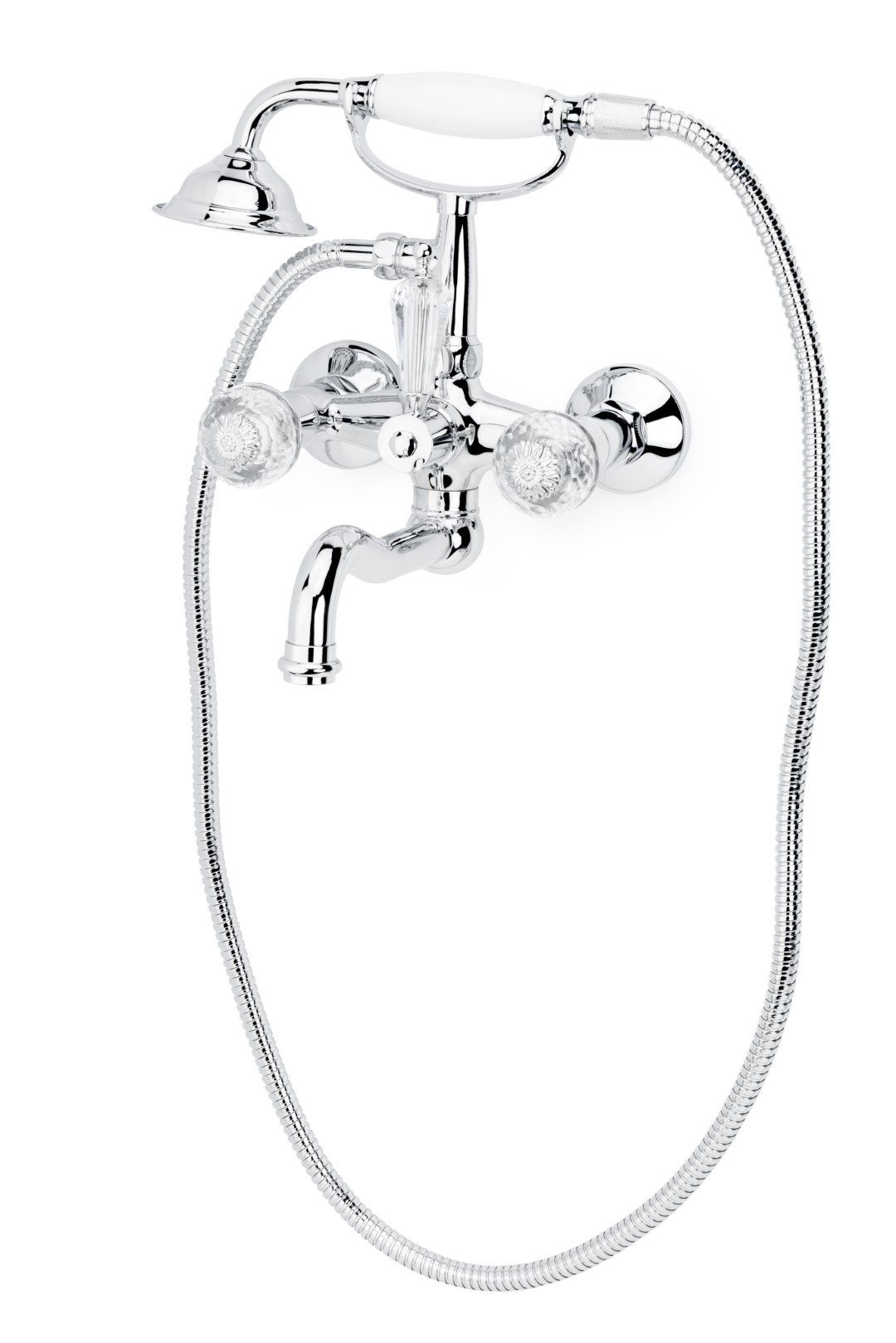 Фото Смеситель для ванны Boheme Flora 273-FL хром глянец