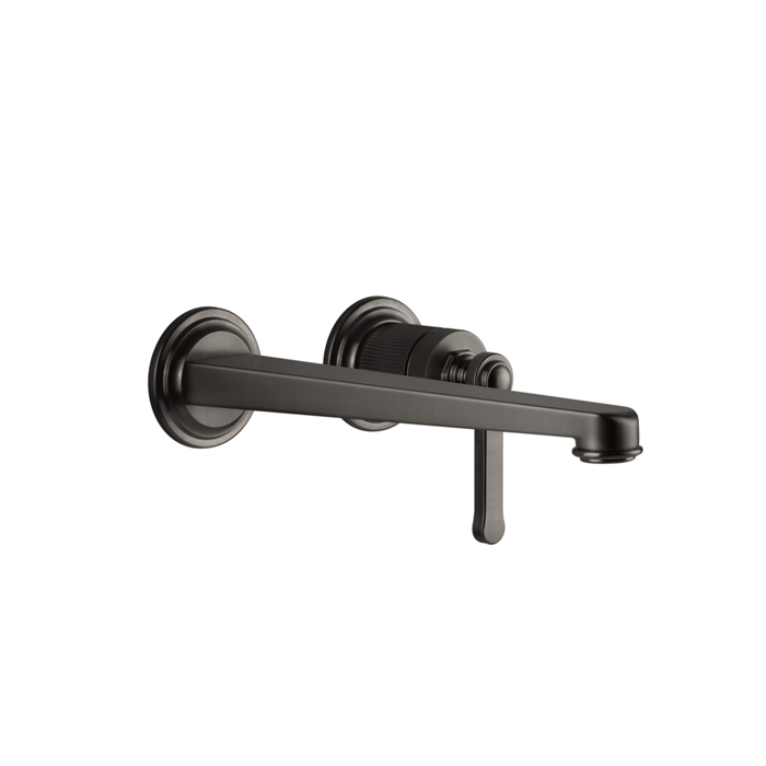 Фото Смеситель Gessi Venti20 65088#707 для раковины, черный хром браш pvd