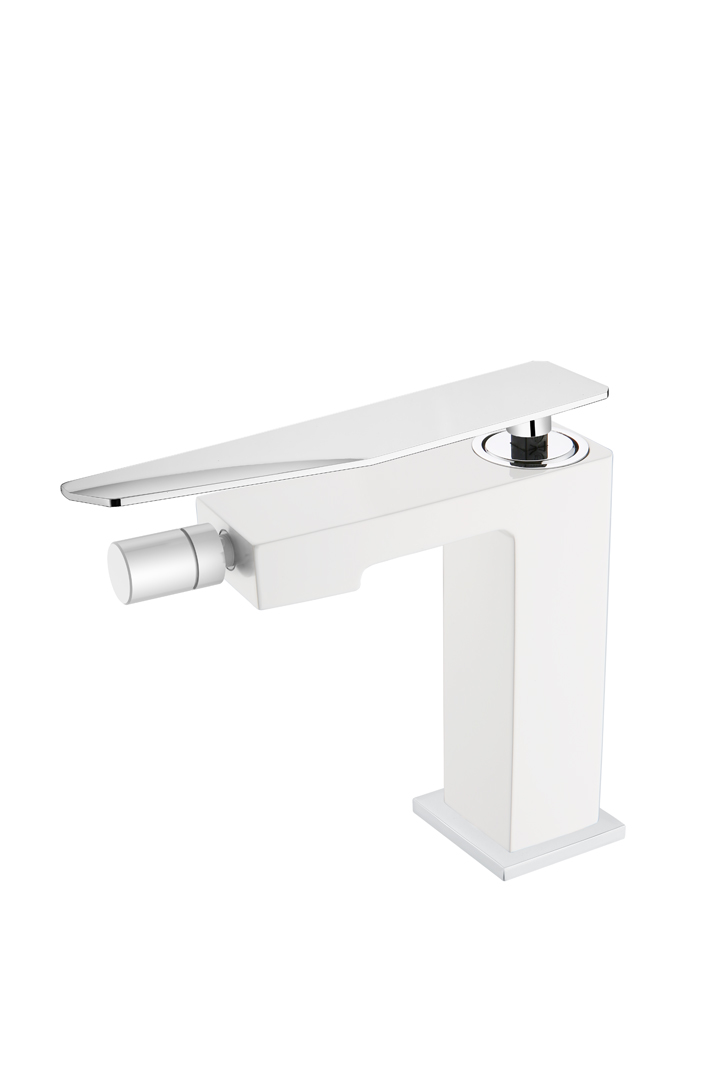 Фото Смеситель для биде Boheme Q 146-WCR.2 белый глянец/хром глянец