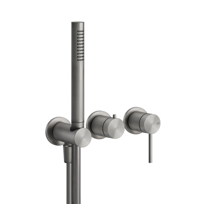 Фото Смеситель Gessi Gessi316 54039#239 для ванны, нержавеющая сталь браш