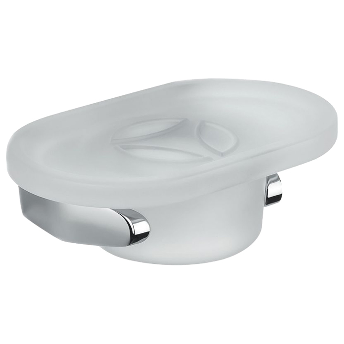 Фото Мыльница Colombo Road B8001.CR-VAN подвесная хром глянец/стекло матовое