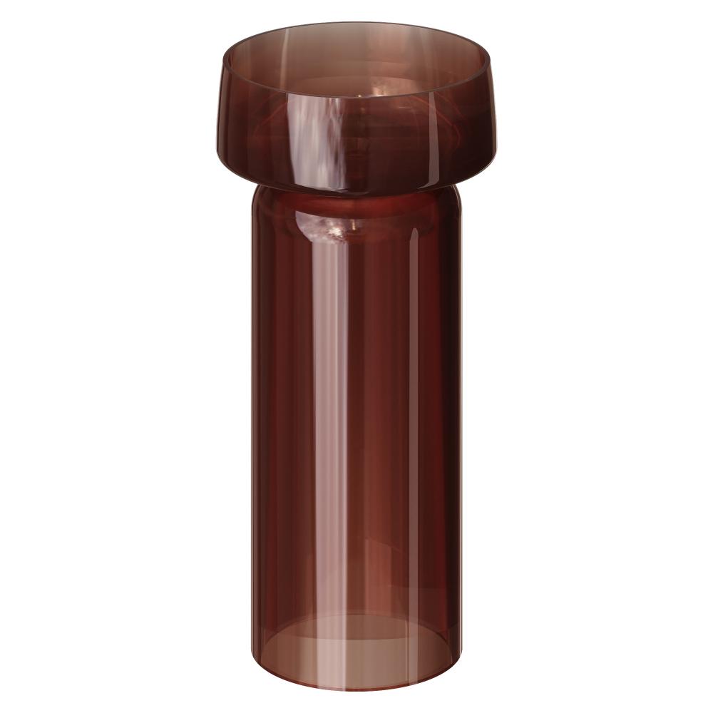 Фото Раковина с пьедесталом Boheme Glow Smoke 810-GS-T + 810-BASE-GS-T напольная круглая 40 см, Terracotta (дымчатая терракота)