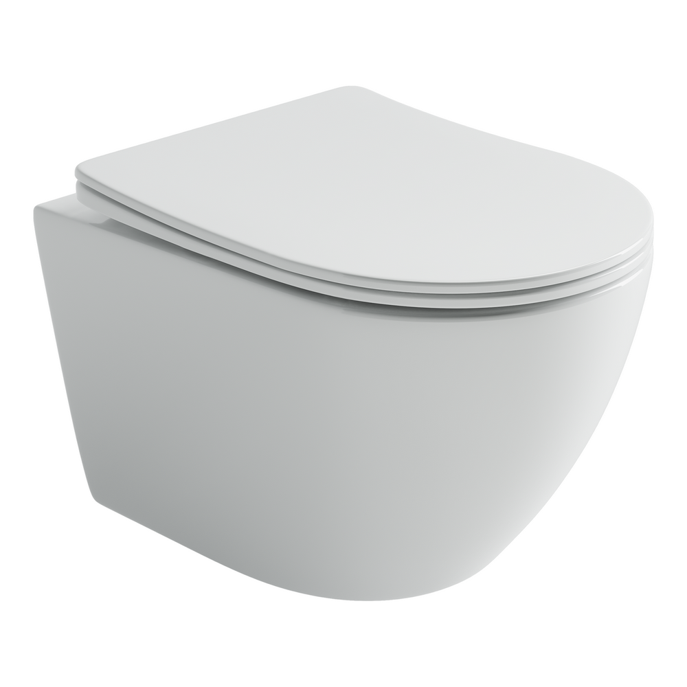 Фото Унитаз Ceramicanova Uno CN11001T с сиденьем подвесной, белый глянцевый