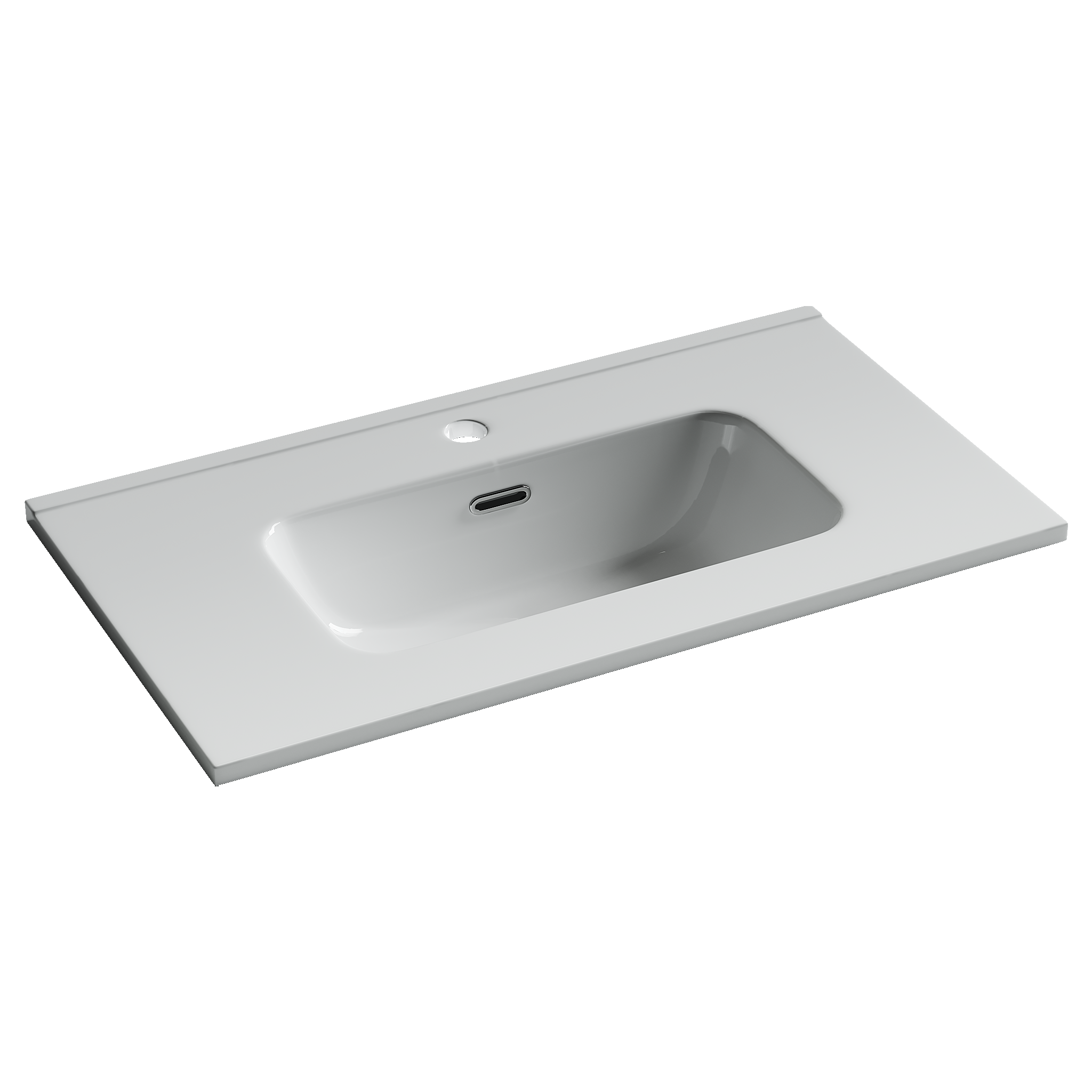 Фото Раковина Ceramicanova Compact CN7029 мебельная 71 × 39,5 × 17 см, белый глянцевый