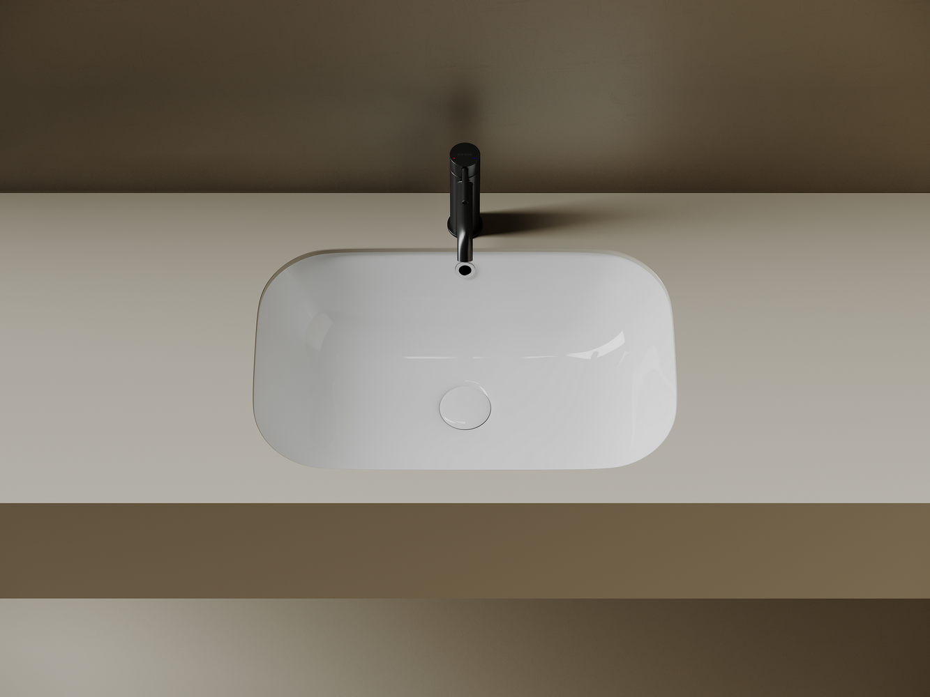 Фото Раковина Ceramicanova Era CN15007 встраиваемая под столешницу 61,5 × 41 × 19 см, белый глянцевый