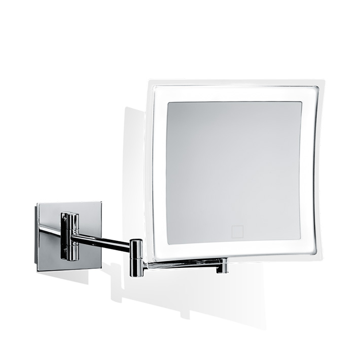 Фото Зеркало Decor Walther 0121600 косметическое подвесное с подсветкой увел 5x, хром
