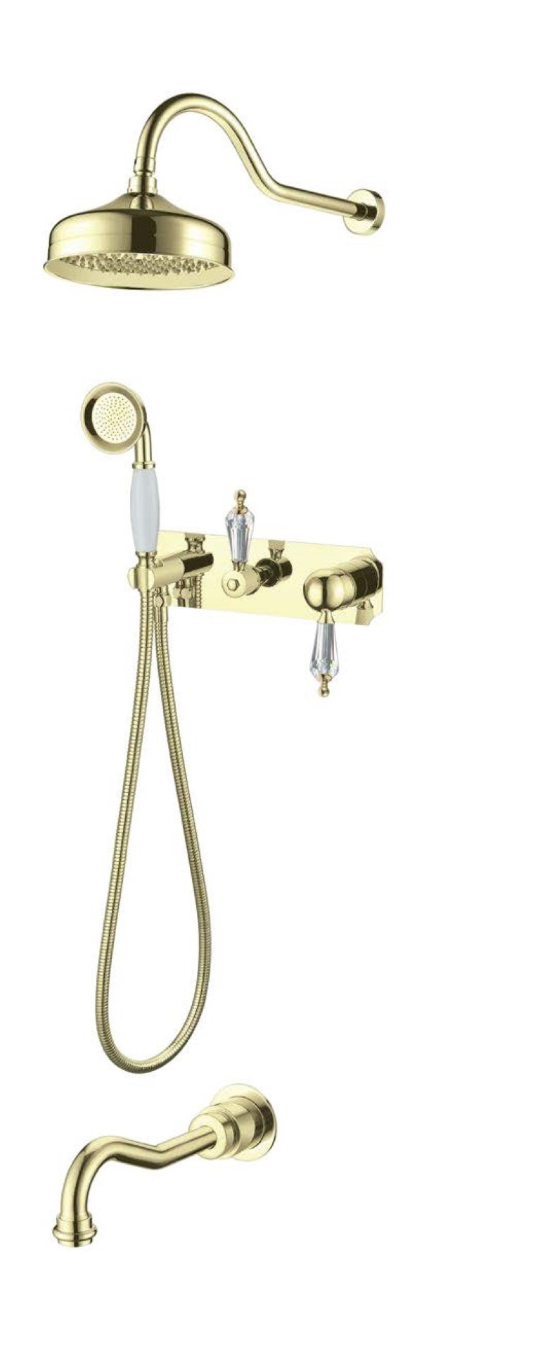 Фото Душевая система Boheme Imperiale Ripresa 328 золото глянец