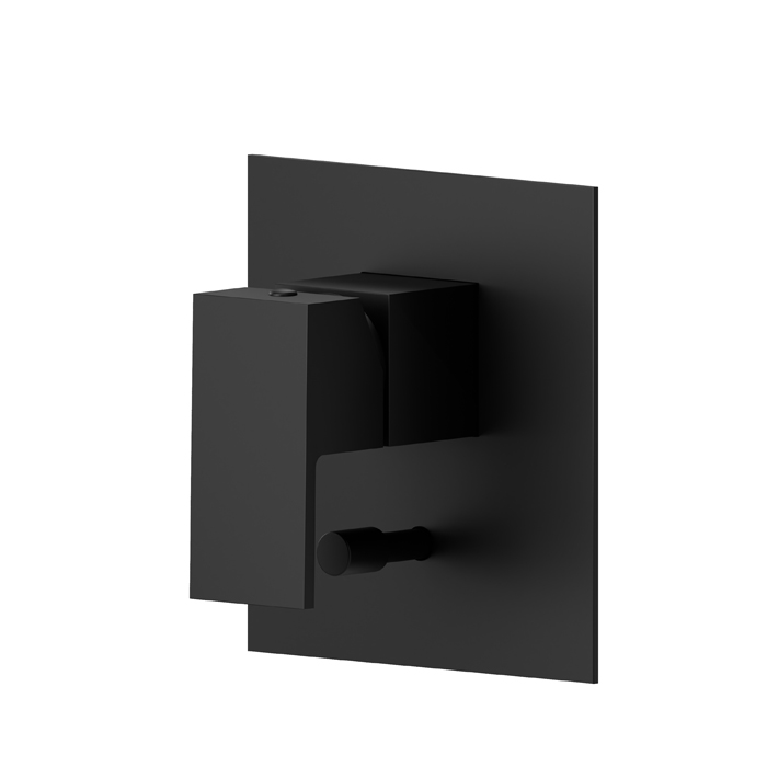 Фото Смеситель Newform Ergo Q 66470E.01.093 для душа с переключателем на 2 потока, черный матовый