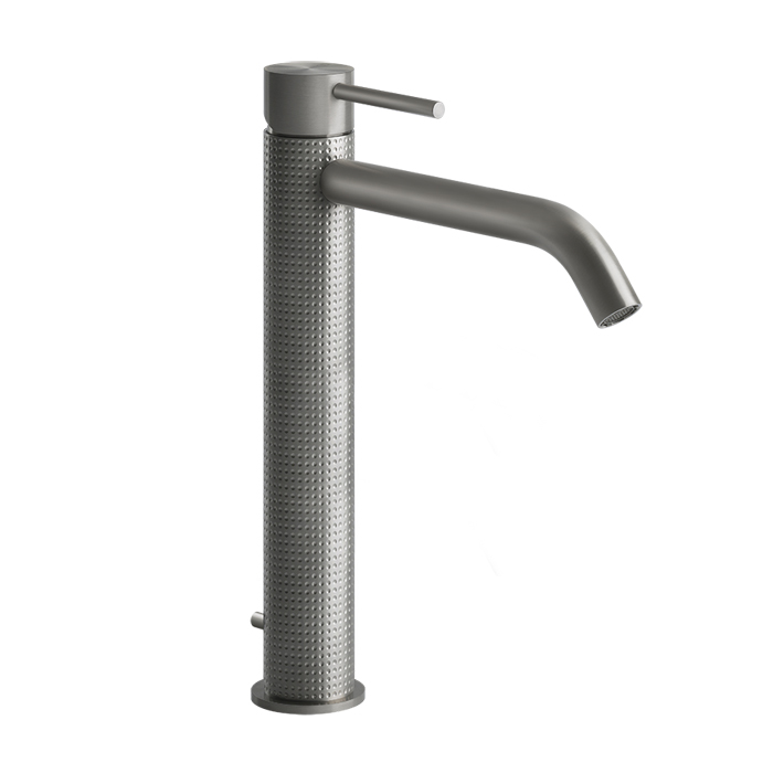 Фото Смеситель Gessi Gessi316 54403#239 для раковины с донным клапаном, нержавеющая сталь браш