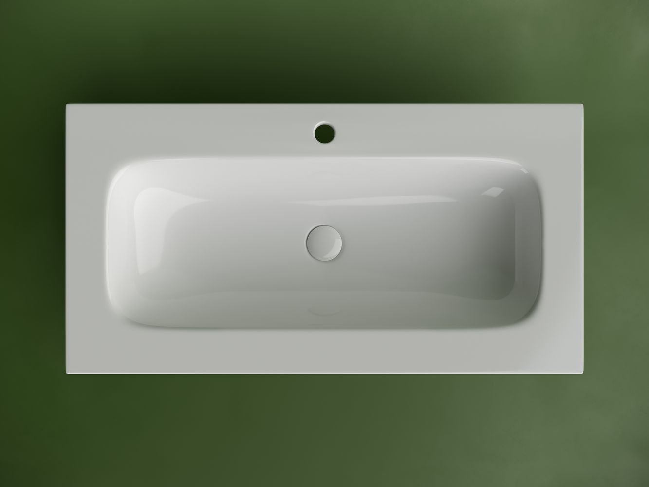 Фото Раковина Ceramicanova Grace CN7019 мебельная 91 × 45,7 × 13,7 см, белый глянцевый