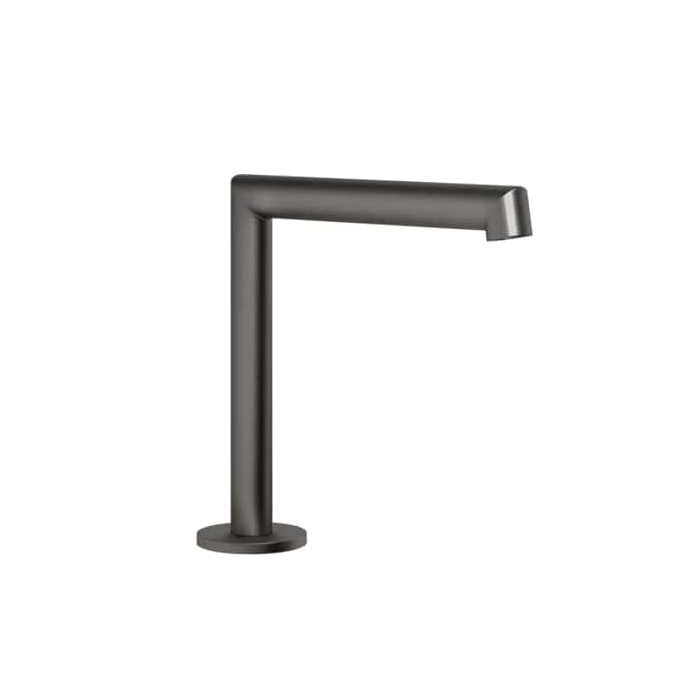 Фото Излив Gessi Ingranaggio 63321#707 отдельностоящий черный хром браш pvd