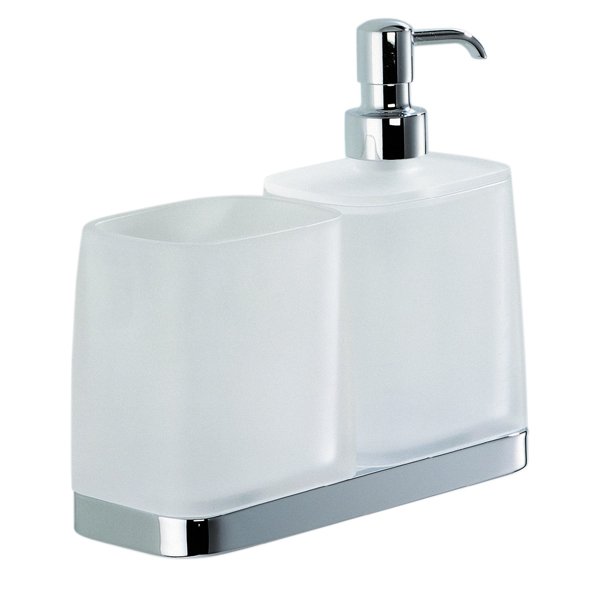 Фото Стакан Colombo Time W4271.CR-VAN настольный хром глянец/стекло матовое