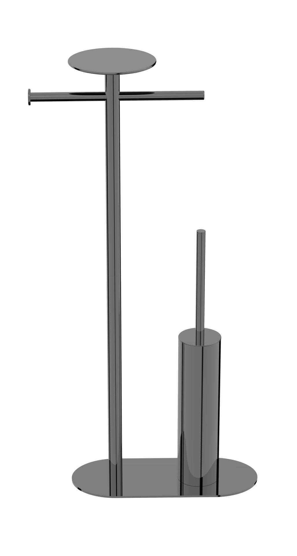 Фото Стойка с аксессуарами Boheme Venturo 10953-SGM напольная графит глянец