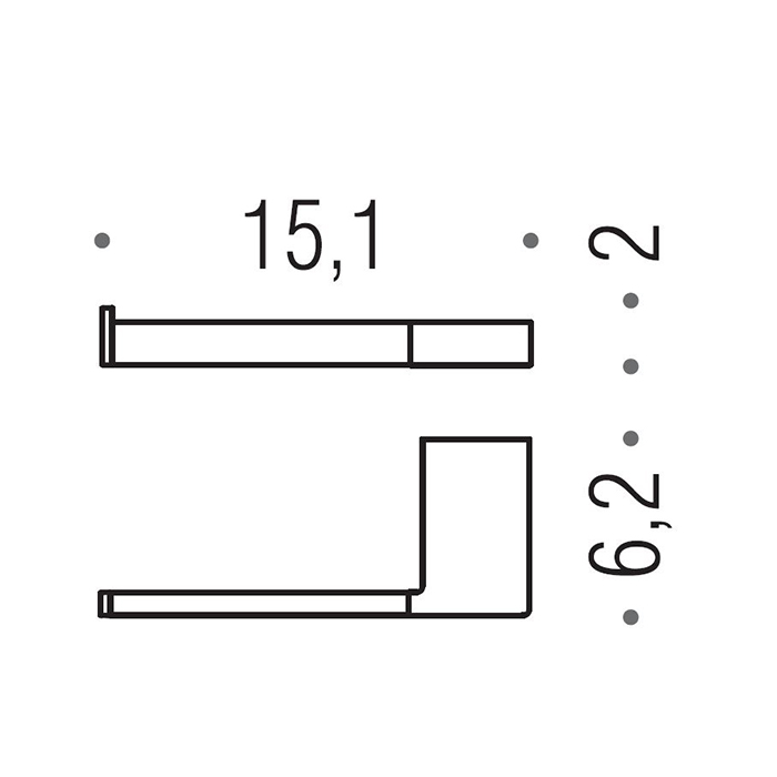 Фото Держатель туалетной бумаги Colombo MiniQ B5008S.HPS1 нержавейка