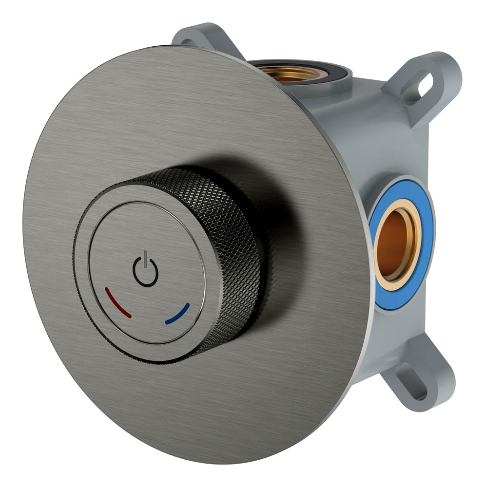 Фото Смеситель для душа Boheme Tech 154-4-GM gun metal, графит матовый