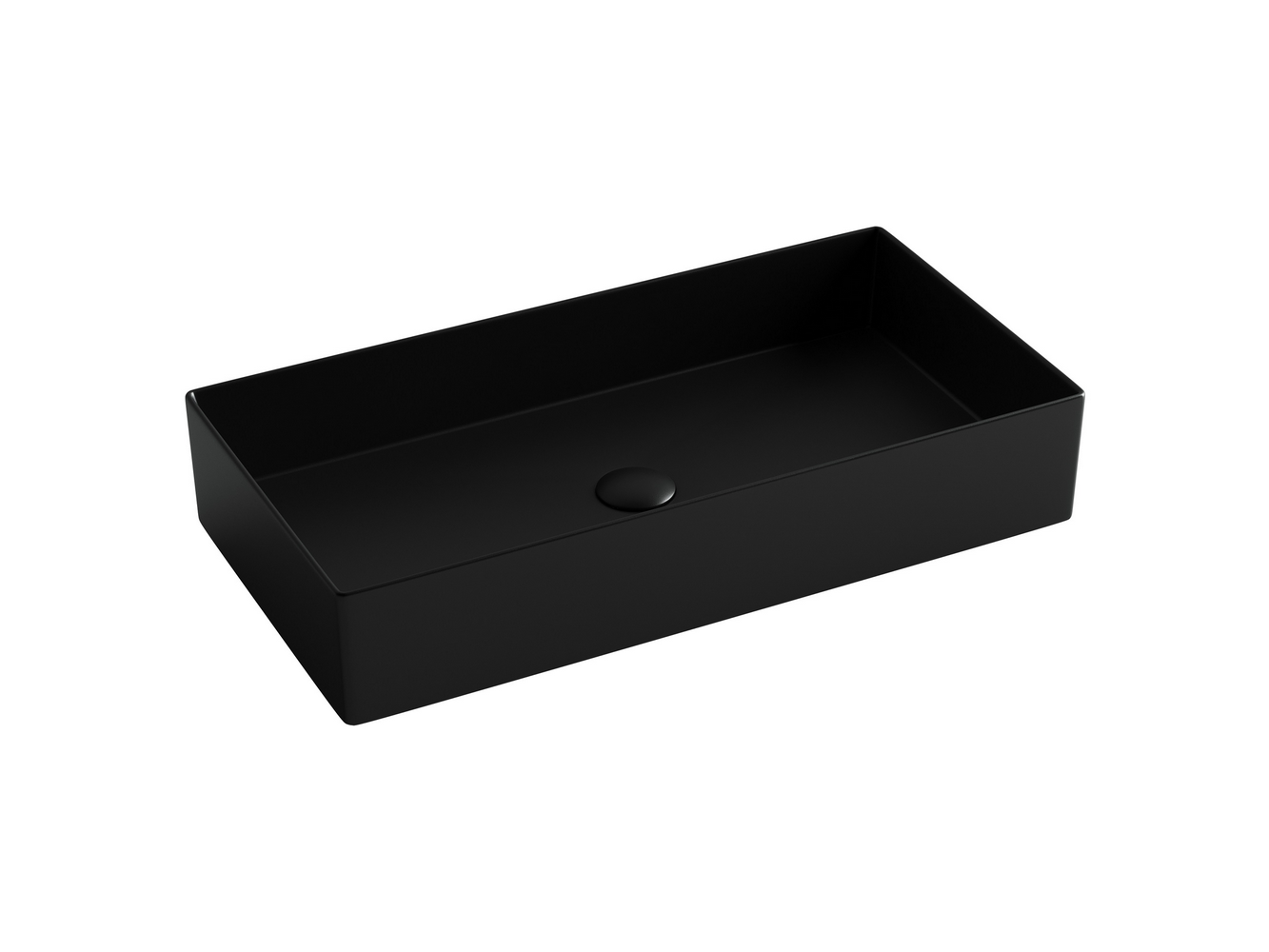 Фото Раковина Ceramicanova Element CN6071MB накладная 70,1 × 36,1 × 13 см, черный матовый