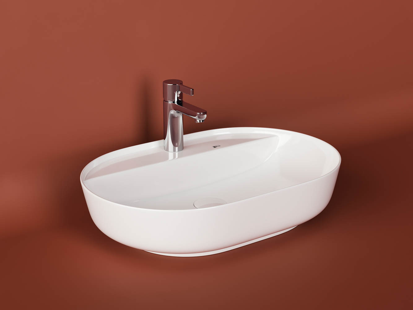 Фото Раковина Ceramicanova Modo CN2004 накладная 61 × 45 × 13,5 см, белый глянцевый