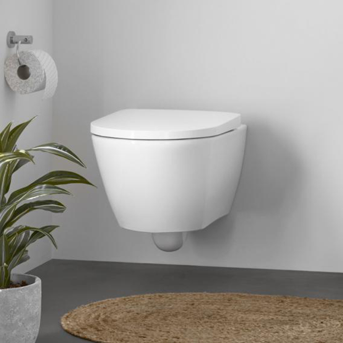 Фото Унитаз подвесной Duravit D-Neo 45770900A1, безободковый, с сиденьем с микролифтом, белый глянцевый