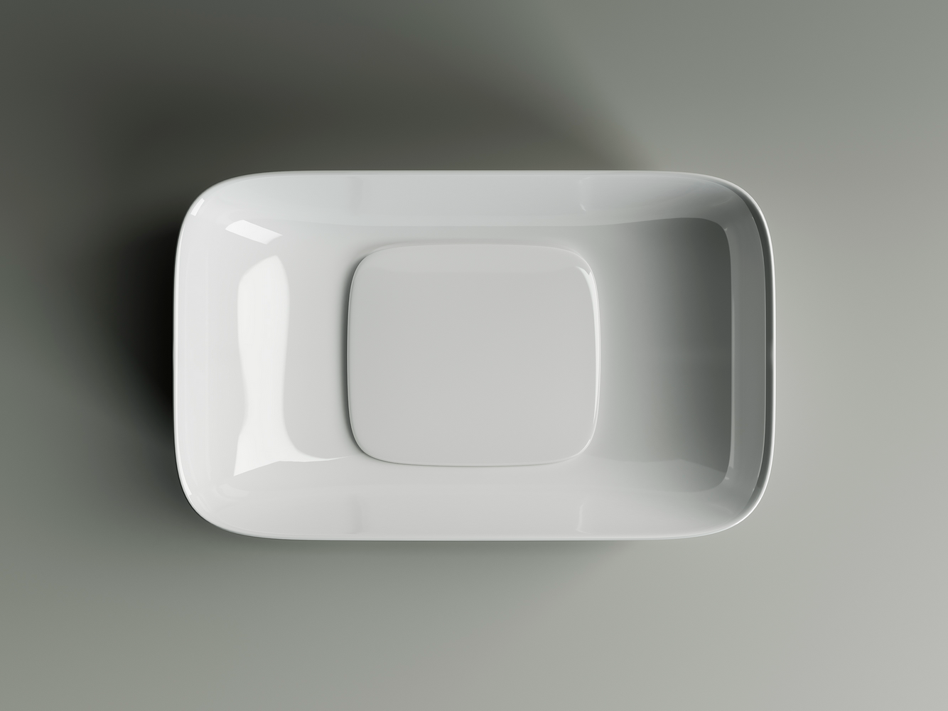 Фото Раковина Ceramicanova Element CN5021 накладная 60 × 37,5 × 14,5 см, белый глянцевый