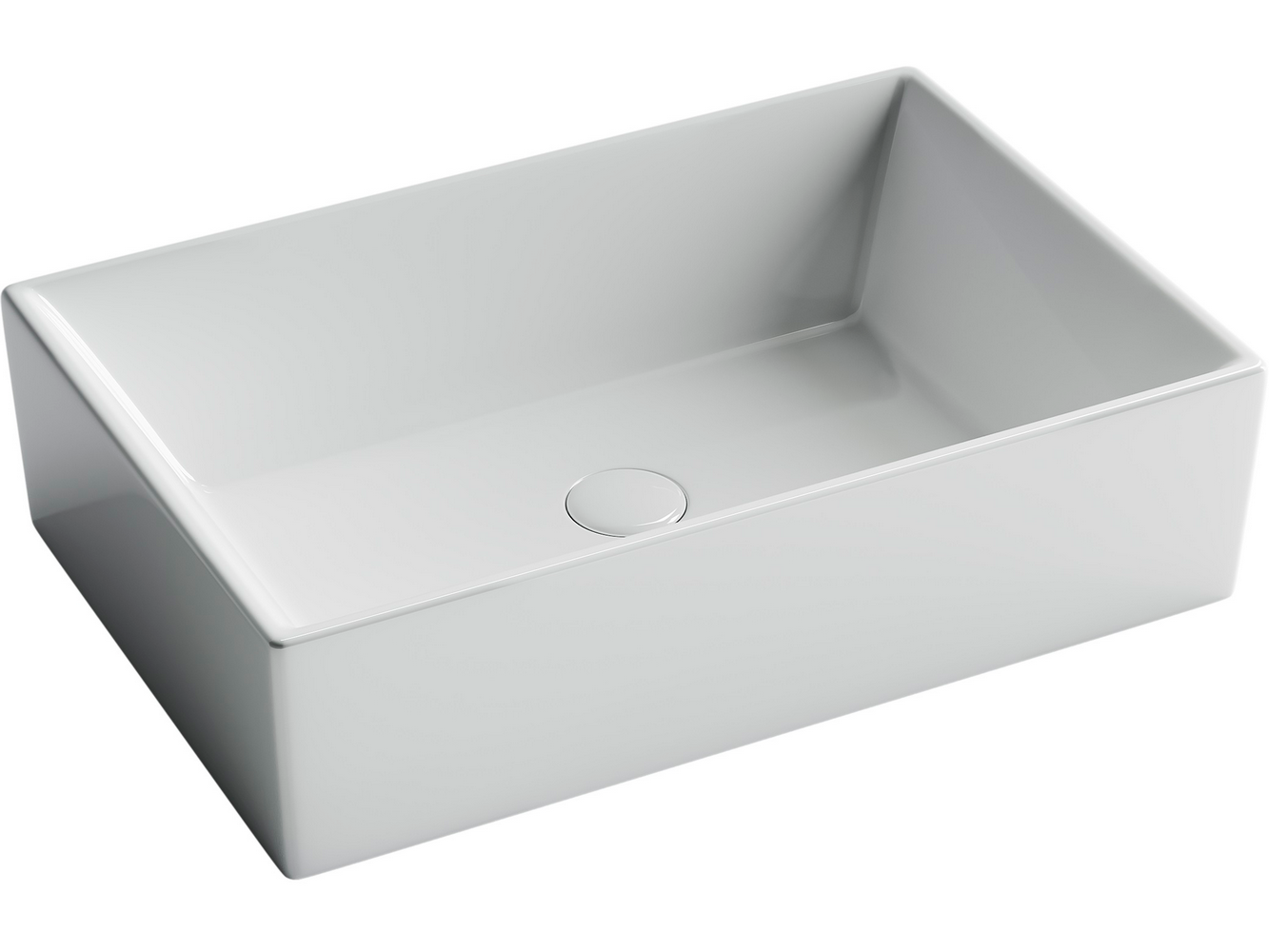 Фото Раковина Ceramicanova Element CN5013 накладная 59 × 39 × 16 см, белый глянцевый