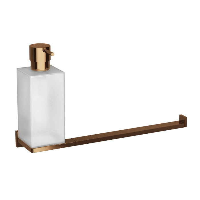 Фото Дозатор Colombo Look B1674.VL-VAN подвесной, Vintage, бронза янтарь глянец/стекло матовое