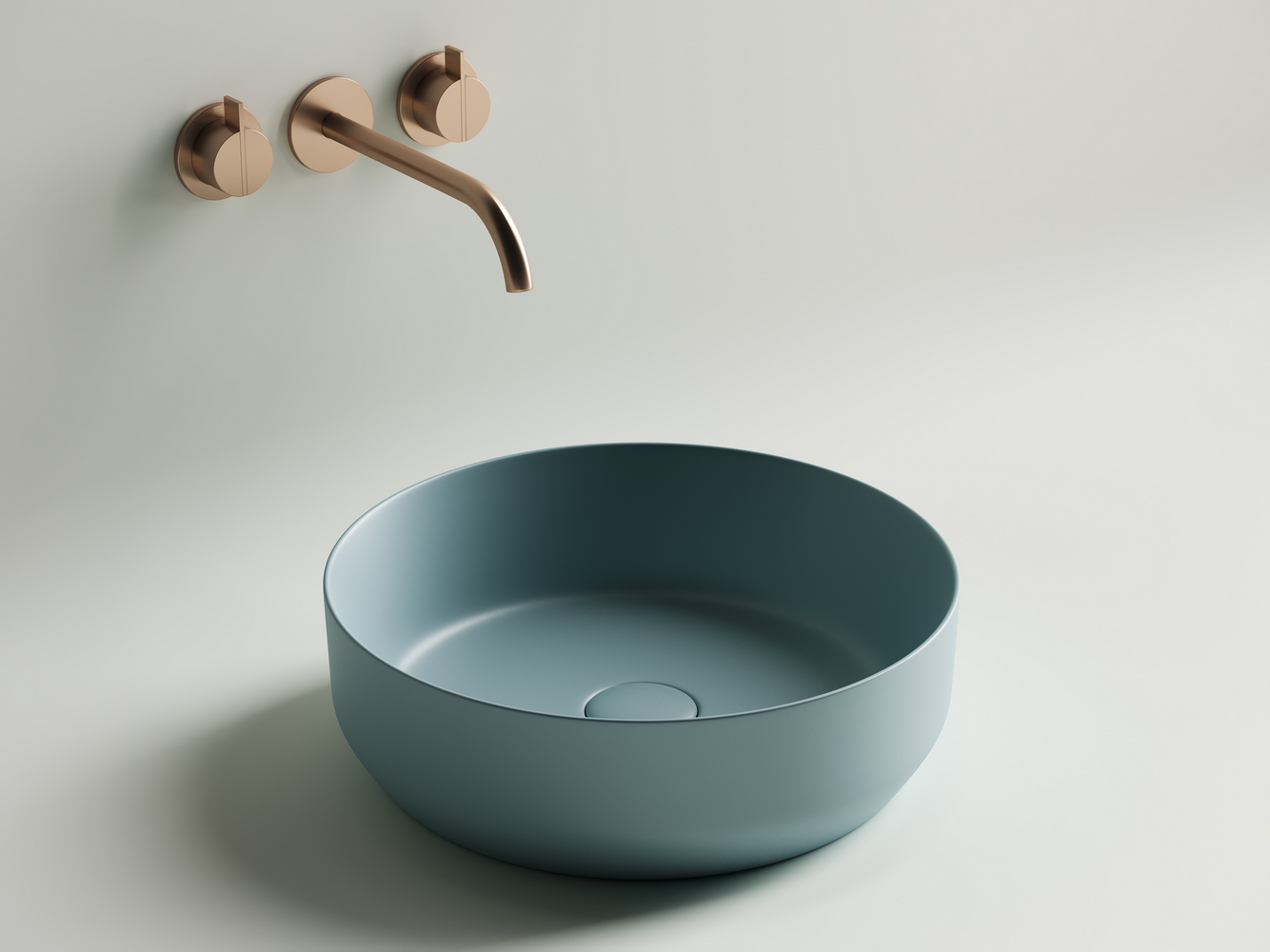 Фото Раковина Ceramicanova Element CN6022MLG накладная 39 × 39 × 12 см, зеленый матовый