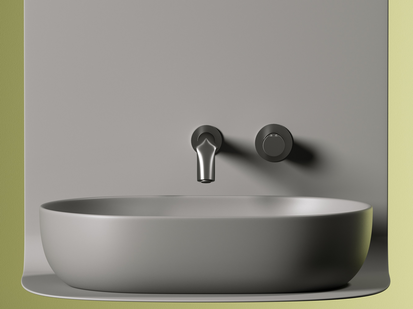 Фото Раковина Ceramicanova Element CN6047MH накладная 60 × 41,5 × 13,5 см, антрацит матовый