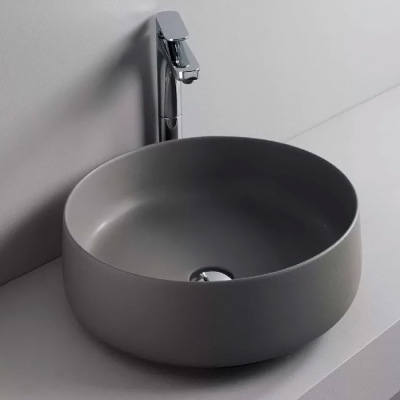 Фото Раковина Artceram Cognac COL001 15 00 накладная 42 см, цвет Grigio oliva