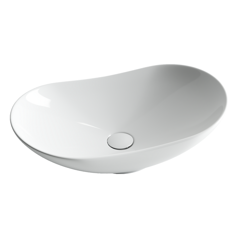 Фото Раковина Ceramicanova Element CN6015 накладная 62 × 36 × 14,5 см, белый глянцевый