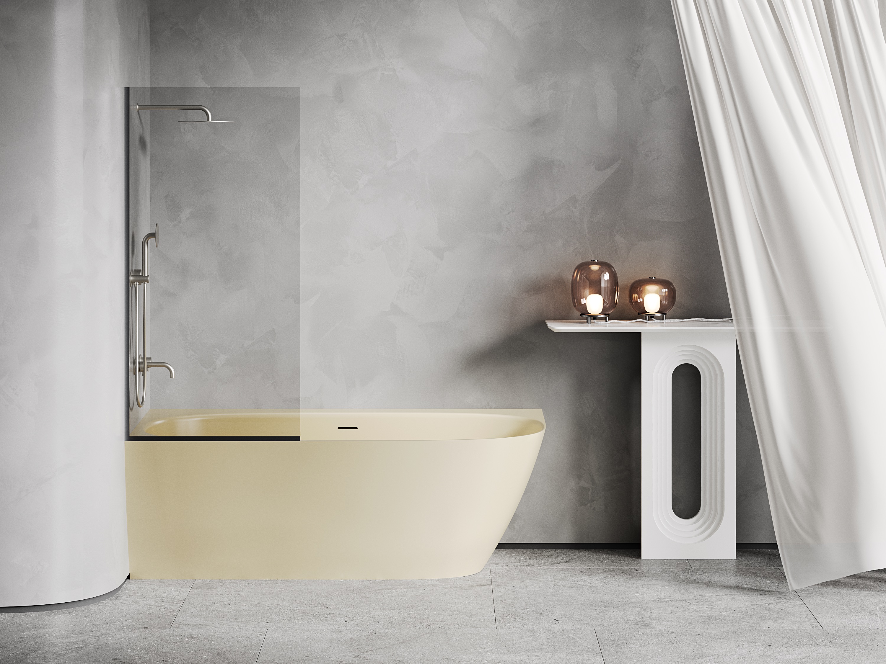 Фото Ванна Salini Sofia Corner R 170x85 102524MF угловая покраска по RAL матовая