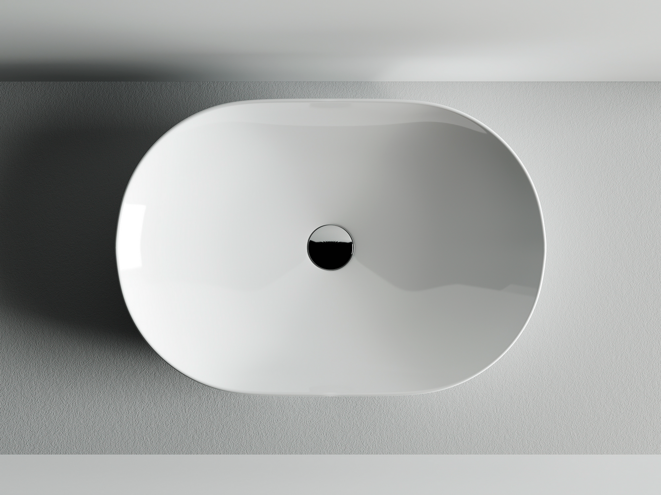 Фото Раковина Ceramicanova Element CN5009 накладная 60 × 42,5 × 14,5 см, белый глянцевый