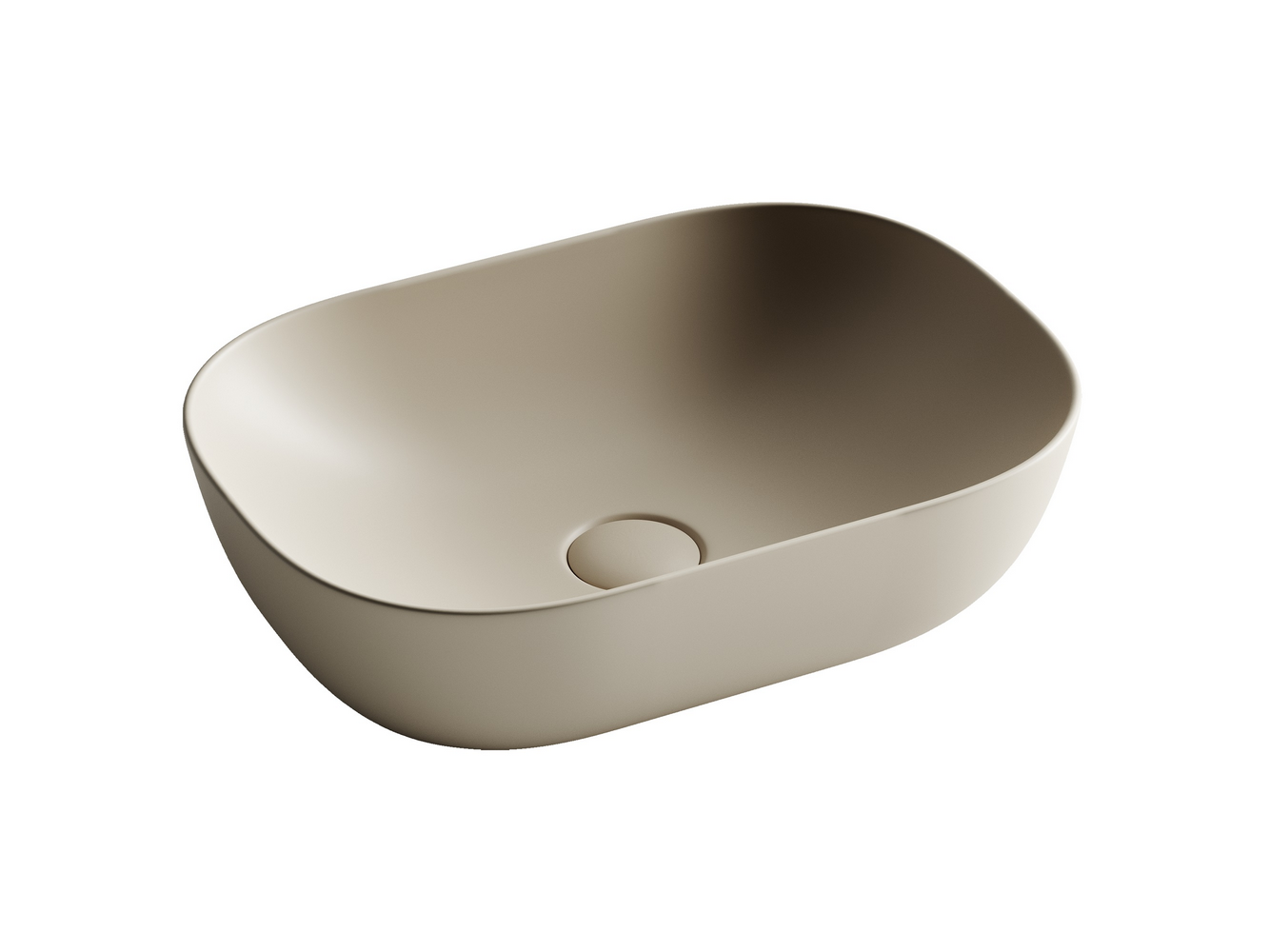 Фото Раковина Ceramicanova Element CN6009MC накладная 46 × 33 × 13,5 см, капучино матовый