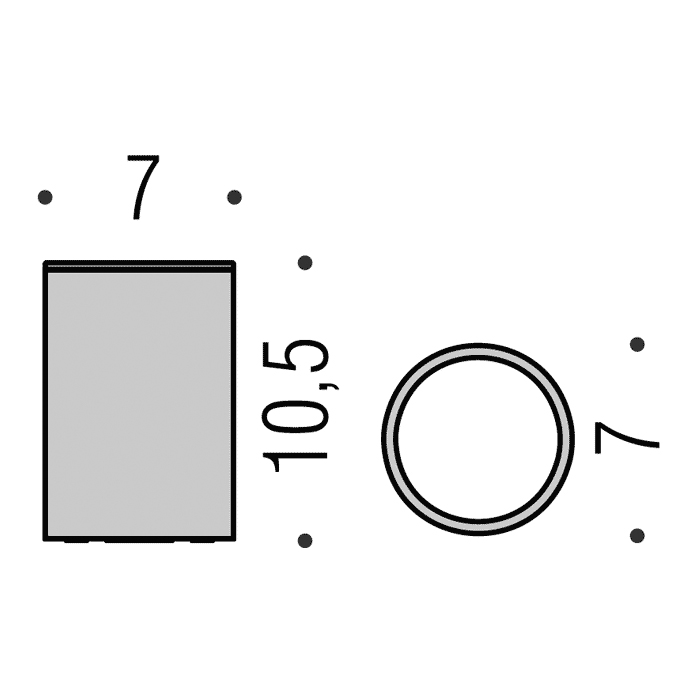 Фото Стакан Colombo Plus W4941.GL настольный графит глянец