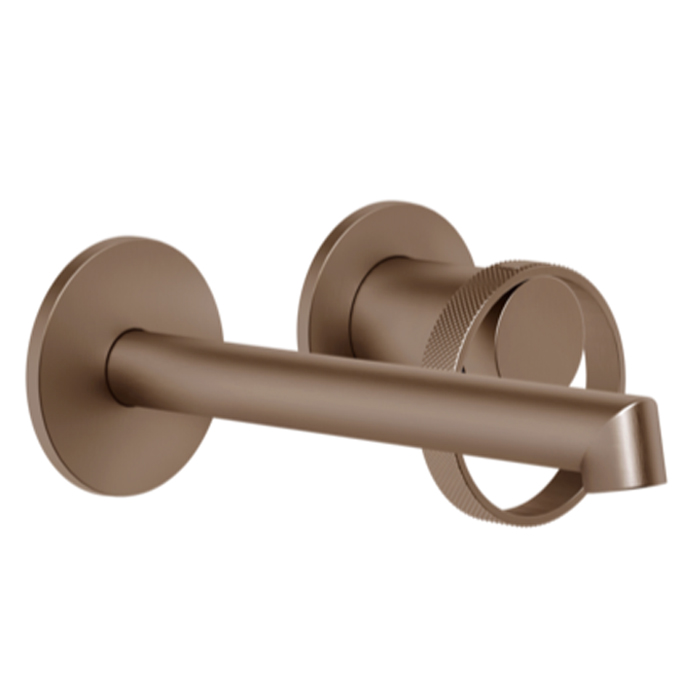 Фото Смеситель Gessi Anello 63381#708 для раковины, медь браш pvd