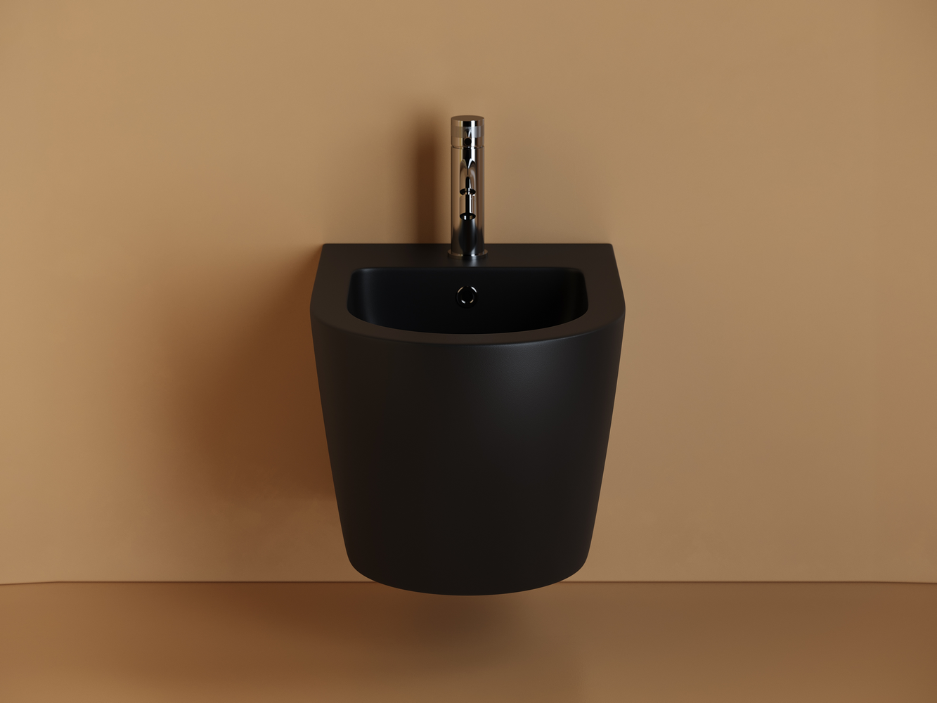 Фото Биде Ceramicanova Uno CN11002MB подвесное, черный матовый
