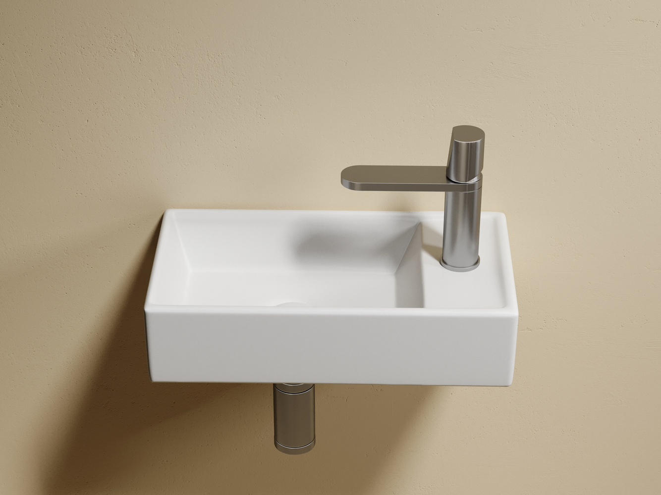 Фото Раковина Ceramicanova Element CN6051LMW подвесная 41 × 22,5 × 10,5 см, белый матовый