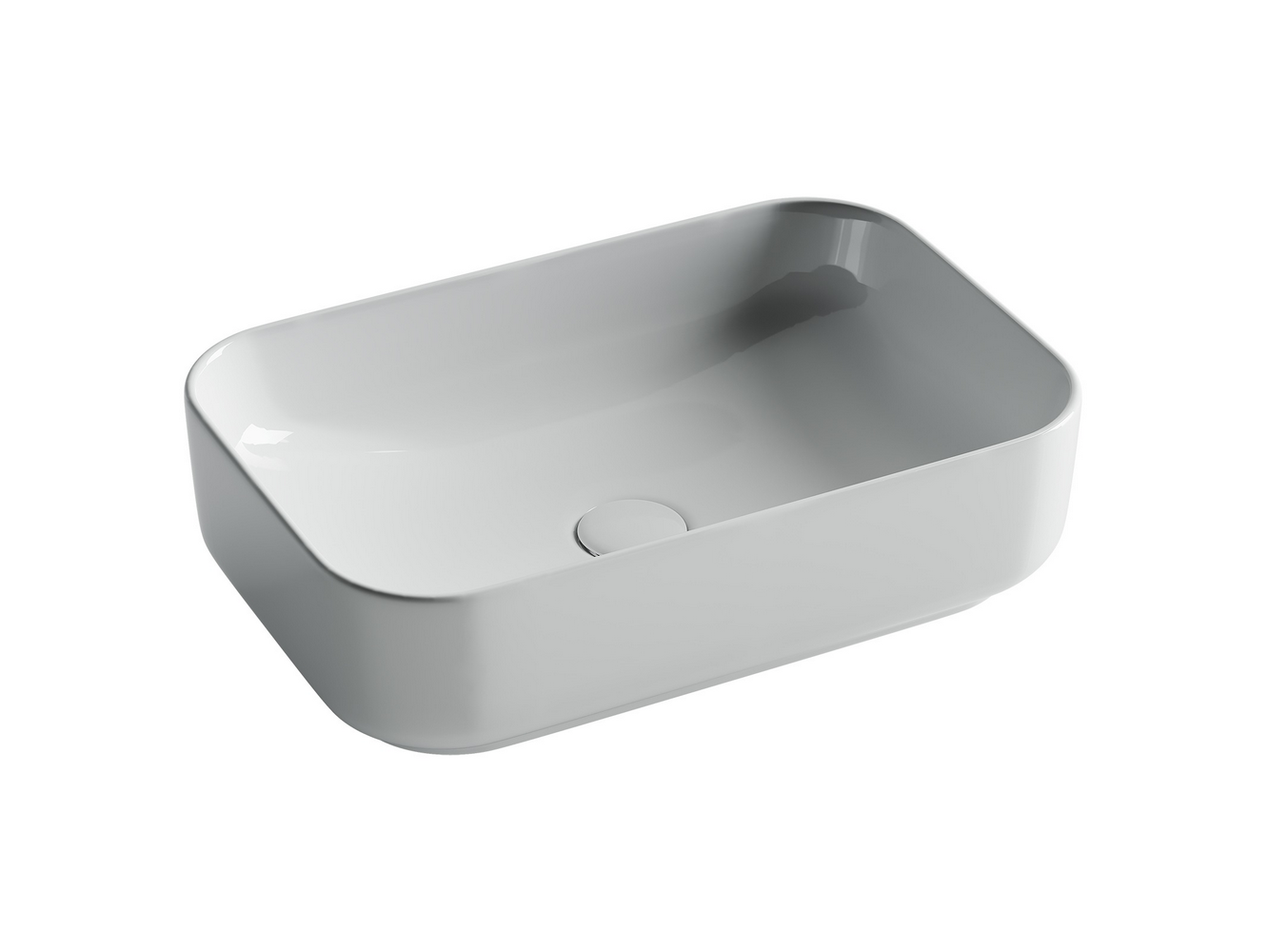 Фото Раковина Ceramicanova Element CN5043 накладная 51 × 34 × 14 см, белый глянцевый