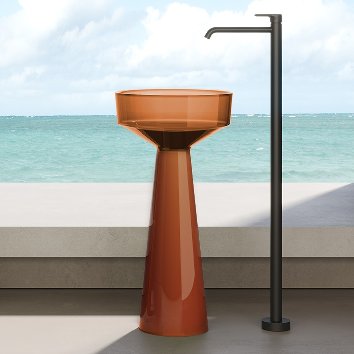 Фото Раковина Dea Design Pedestal Basin DD2018 425 R1 напольная 42 см, цвет sunset