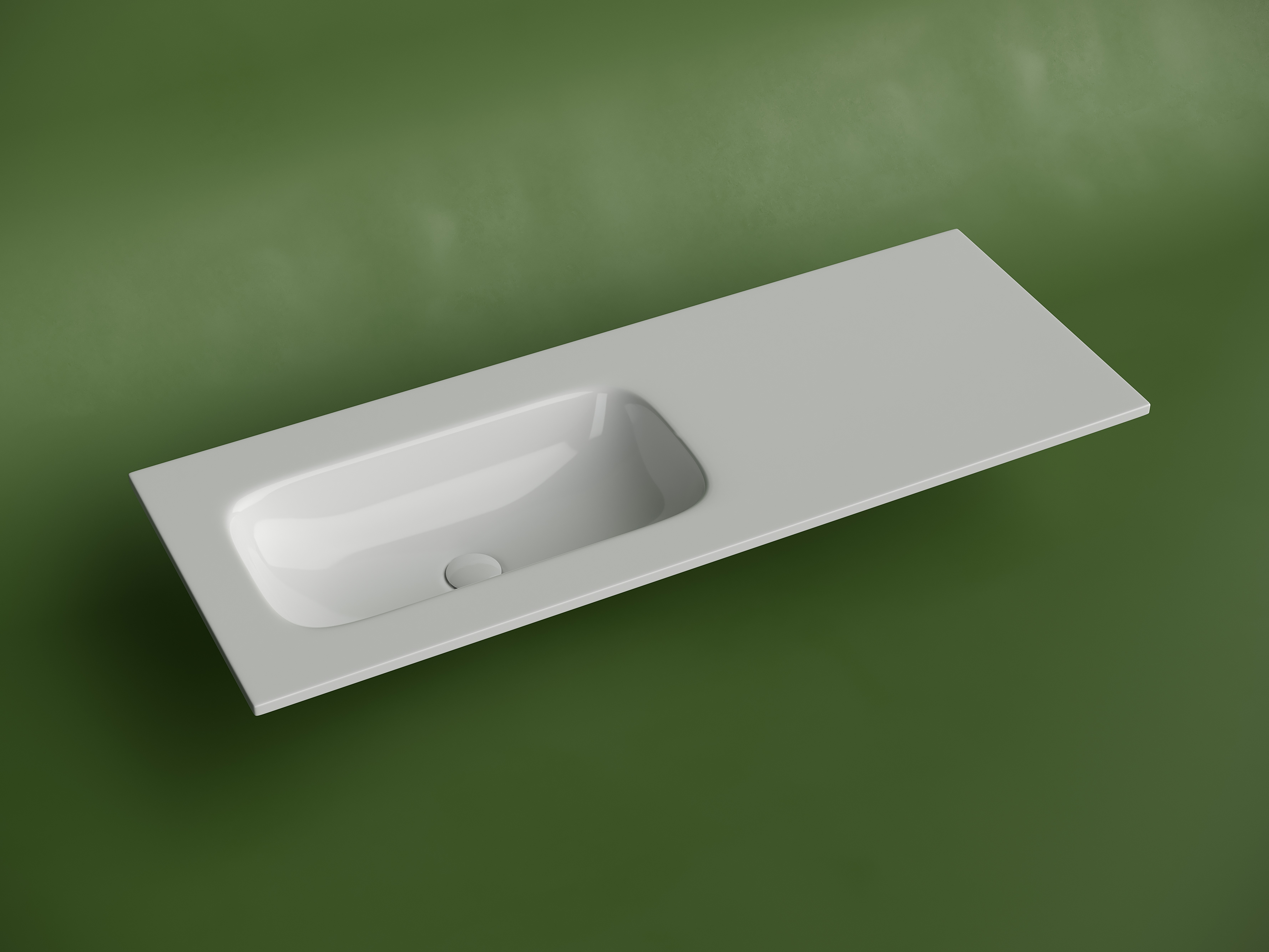 Фото Раковина Ceramicanova Grace CN7020wx мебельная 121 × 45,7 × 13,7 см, белый глянцевый