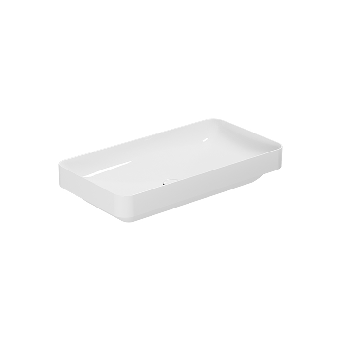 Фото Раковина Azzurra Elegance ELLG075400S0BI/(ESO75 bi)*0 накладная 75 см, цвет Bianco lucido