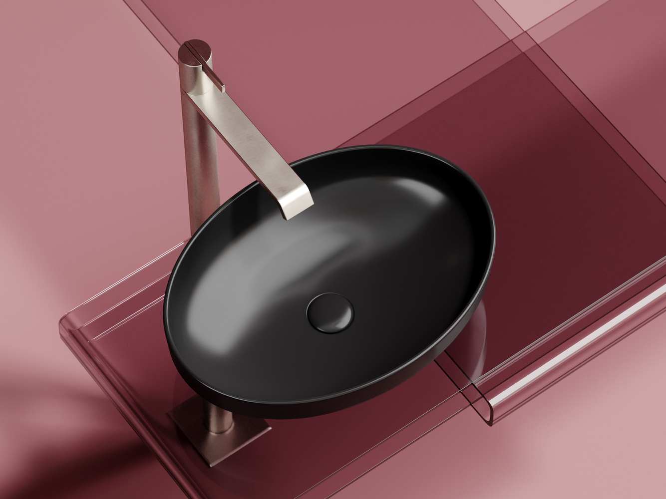 Фото Раковина Ceramicanova Element CN6056MB накладная 50,2 × 36,3 × 14,5 см, черный матовый