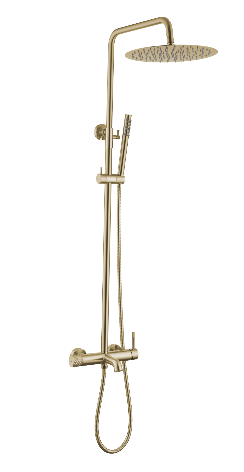 Фото Душевая стойка Boheme Uno 468-MG matt gold, золото матовое